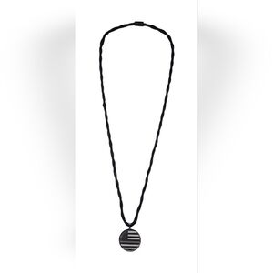 Thin Grey Line Correctional Officer Flag Necklace Stainless Steel Pendant